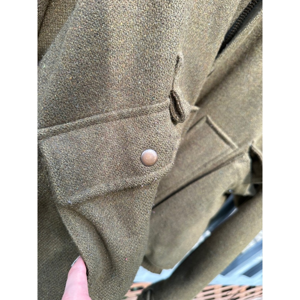 Polo Ralph Lauren Wool Hooded Wading Jacket Olive Green Mens XL Fly fishing - Picture 5 of 5
